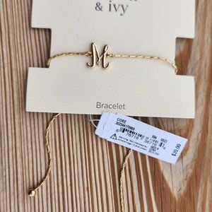 Personalized letter M Bracelet